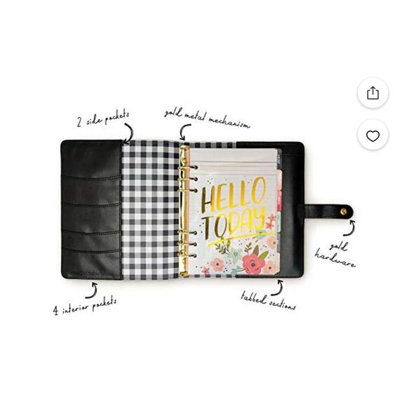 carpe diem buffalo plaid boxed planner set undated hello today NEW in box - Picture 10 of 11